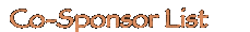 Co-Sponsor List
