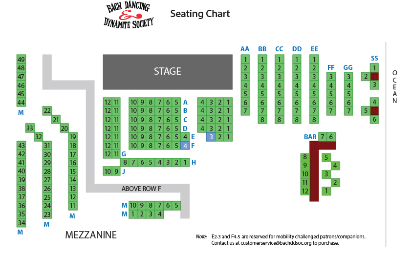 Ybca Seating Chart
